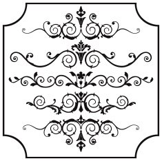 Vector ornaments set