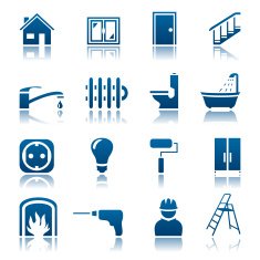 House repair icon set