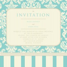 Invitation to the wedding or announcements N5
