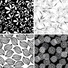 Black and white seamless collection N2