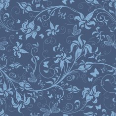 Seamless floral wallpaper N76