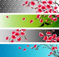 Spring Blossom Banners