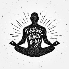 Vintage Meditation apparel print t-shirt design