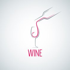 wine glass concept menu background