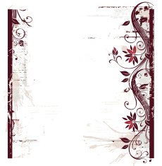 Grunge floral background N100