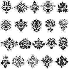 damask emblem set N3