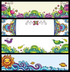 Floral Decorative Banners N2