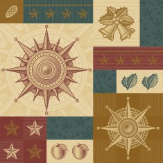 Retro Christmas Pattern N4