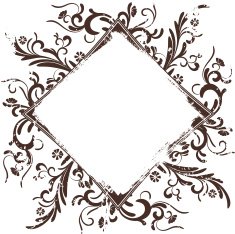 Grunge Flourish Frame