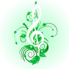 floral music background N2