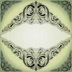 Label retro design