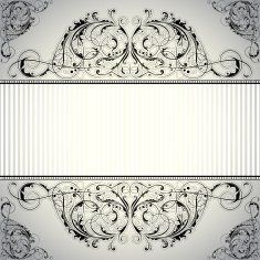 Background label floral design N2