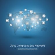 Networks Cloud Computing Social Media Design Template