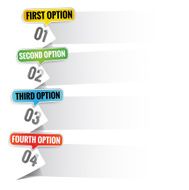 Choice options vector background