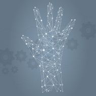 Hand network illustration N2