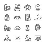 Technology Trends For Business Icons - Line Series N2