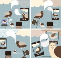 Social Media - set of concept vector illustrations N2