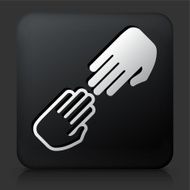 Black Square Button with and Hands Touching N2