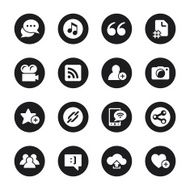 Blog Icons - Black Circle Series N2