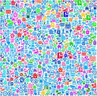 Seamless pattern Home Automation and Security Vector Background N2