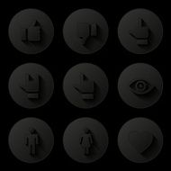 Social icons set N3