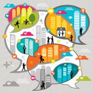 Social Networking - Speech Bubbles Design
