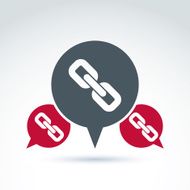 Chat on social relationship Vector speech bubble sign N2