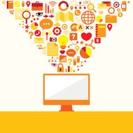 Business social media finance vector N2