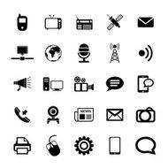 Communication and Media Icons N30