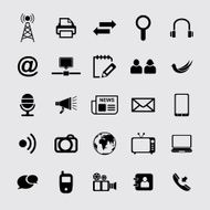 Communication and Media Icons N46