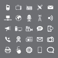Communication and Media Icons N52
