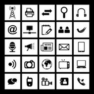 Communication and Media Icons N67