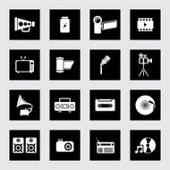 Communication and Media Icons N68