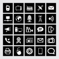 Communication and Media Icons N74