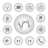 icon set for technology and internet
