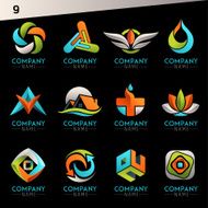 Logo template and globe vector web Icon N2