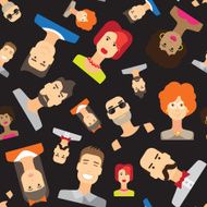 People faces pattern N2