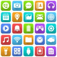 Mobile Icons Social Media Application Internet N2