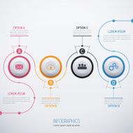 Modern vector abstract template for infographic3 N2