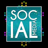Social Media Black Colorful Element