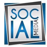 Social Media Blue Grey Block