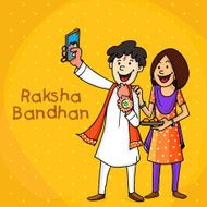 Brother and sister for Raksha Bandhan celebration N5