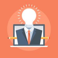 Professional Service flat style colorful vector icon