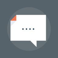Blog flat style colorful vector icon N2