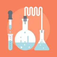 Research flat style colorful vector icon N2