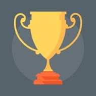 Award flat style colorful vector icon N2