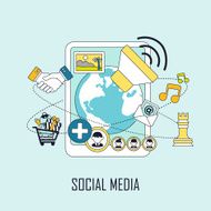 Social media concept N36