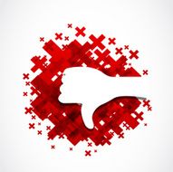 dislike hand concept