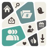 web and social media background N2