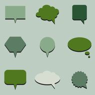 Green communication bubbles